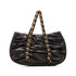 Borsa a tracolla nera in similpelle arricciata Lora Ferres, Borse e accessori Donna, SKU b513000413, Immagine 0